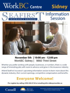 Seafirst insurance brokers information session sidney